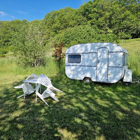Camping La Foret Du Morvan Vintage Caravan Larochemillay Kültér fotó